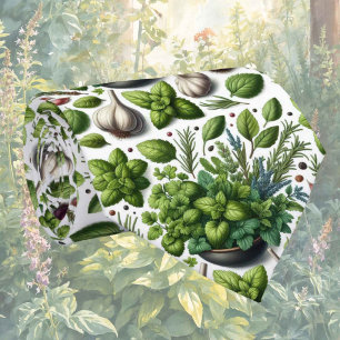 Verse Tuinkruiden Foodie Keuken Necktie Stropdas
