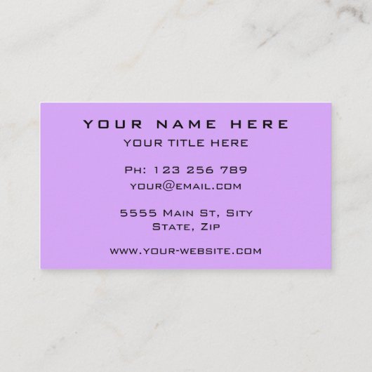 Verse twee kleuren - Elegant Professional Modern - Visitekaartje (Achterkant)