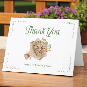 Verse Uit Boerenmarkt Bruiloft Bridal Shower Vouwe Bedankkaart