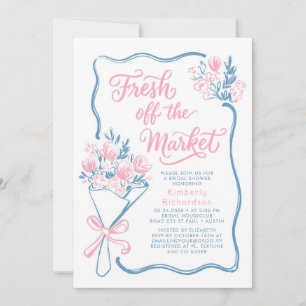 Verse Uit De Markt Whimsicale Bruidsdouche Kaart