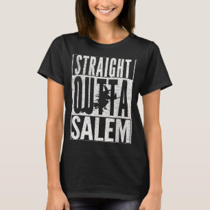 Verse Uit M Halloween Heks Zwarte Kat T-shirt