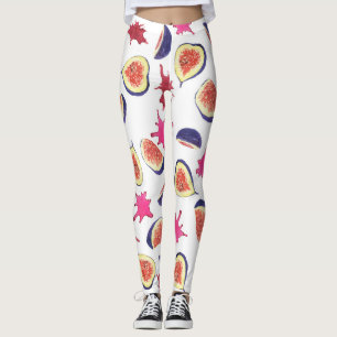 Verse vijgen Roze Sap Waterverf Leggings