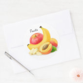 Verse vruchten ronde sticker (Envelop)