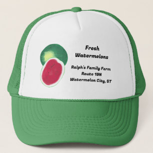 Verse watermeloenen, aangepaste trucker hoeden pet