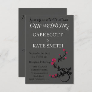 VERSE WEDDING INVITATIE KAART