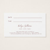 Verse Wildbloemenkaart Visitekaartje (Achterkant)