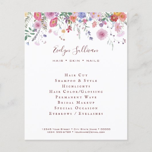 Verse wildflower flyer (Voorkant)