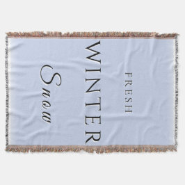 verse wintersneeuw deken