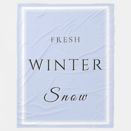 verse wintersneeuw fleece deken