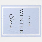 verse wintersneeuw fleece deken (Voorkant (Horizontaal))