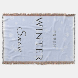 Verse wintersneeuw met sneeuw deken