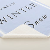 verse wintersneeuw sherpa deken (3/4)