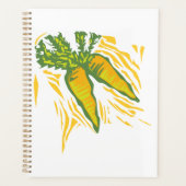 Verse Wortel Kleurrijke Plantaardige Kunst Planner (Voorkant)