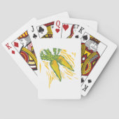 Verse Wortel Kleurrijke Plantaardige Kunst Pokerkaarten (Achterkant)