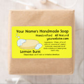 Verse zelfgemaakte natuurlijke zeepetiketten Sjabl Etiket (Insitu)
