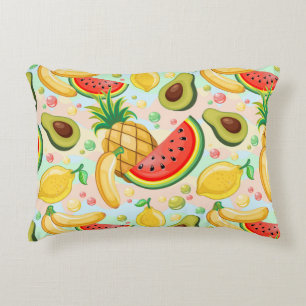 Verse zomer fruit patroon accent kussen