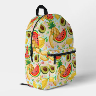 Verse zomer fruit patroon bedrukte rugzak