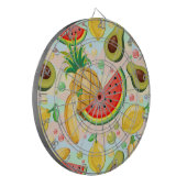 Verse zomer fruit patroon dartbord (Voorkant Links)