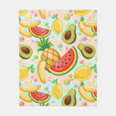 Verse zomer fruit patroon fleece deken (Voorkant)
