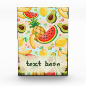 Verse zomer fruit patroon fotoblokken (Voorkant)