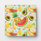 Verse zomer fruit patroon fotoplaat (Voorkant)