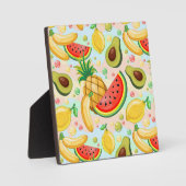 Verse zomer fruit patroon fotoplaat (Voorkant)