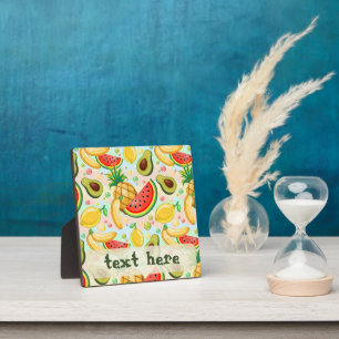 Verse zomer fruit patroon fotoplaat