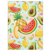 Verse zomer fruit patroon klembord (Achterkant)