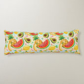 Verse zomer fruit patroon lichaamskussen (Achterkant)