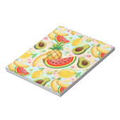 Verse zomer fruit patroon notitieblok (Gedraaid)