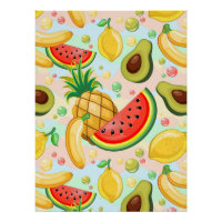 Verse zomer fruit patroon