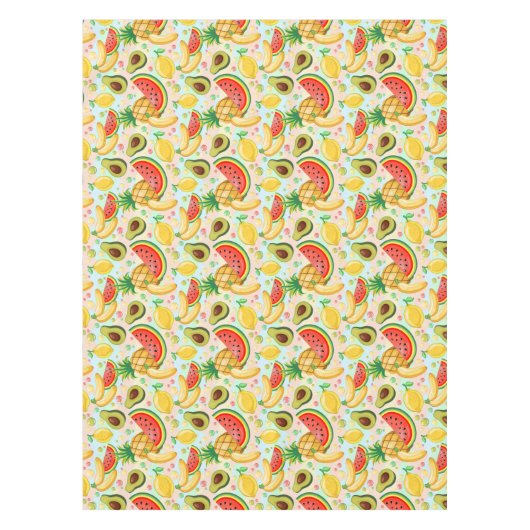 Verse zomer fruit patroon tafelkleed (Voorkant)