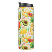 Verse zomer fruit patroon thermosbeker (Geroteerd rechts)
