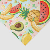 Verse zomer fruit patroon tissuepapier (Detail)