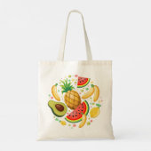 Verse zomer fruit patroon tote bag (Achterkant)