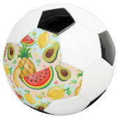 Verse zomer fruit patroon voetbal (Drie kwart)