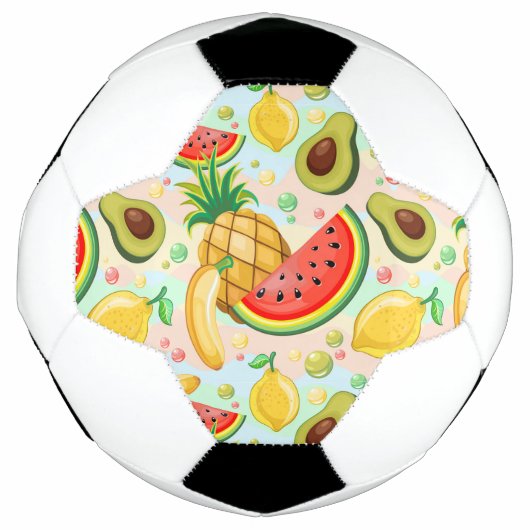 Verse zomer fruit patroon voetbal (Voorkant)