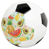 Verse zomer fruit patroon voetbal (Drie kwart)