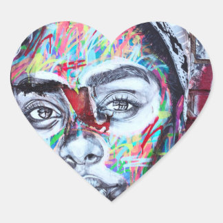 Verse zuurstof hart sticker