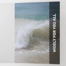 Verse zwarte moderne transparantie drieluik kaart