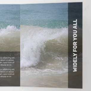 Verse zwarte moderne transparantie drieluik kaart