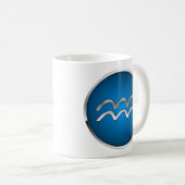 Verseau de Gémeaux de tasse de signe de zodiaque (Devant droit)