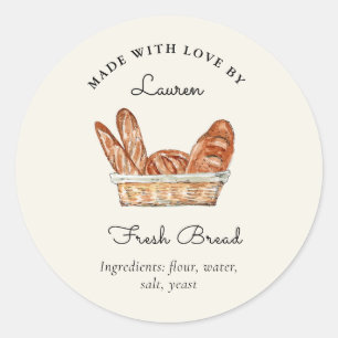 Verseig zelf vers brood ronde sticker