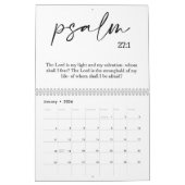 Verset Bible Deux Page Moyen Calendrier Blanc (Jan 2026)