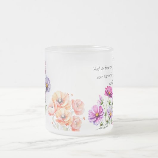 Verset Bible Florale Frosted Verse Mug (Centre)