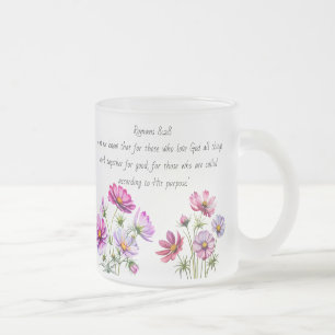 Verset Bible Florale Frosted Verse Mug