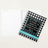 Verset Bible Personnalisé Monogramme Buffalo Plaid (Devant avec enveloppe)