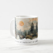 Verset Biblique 2 Corinthiens 5:7 Mug Rivière de F (Devant gauche)