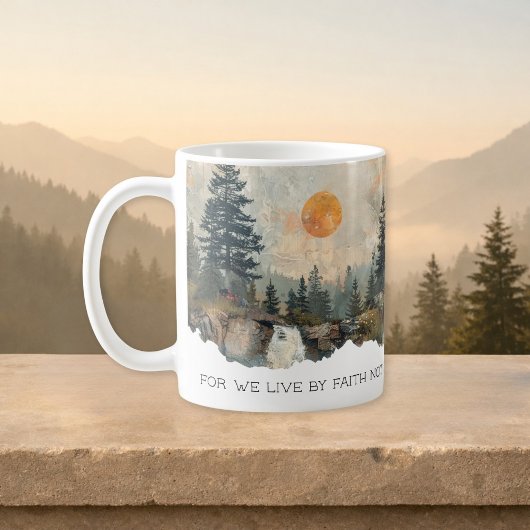 Verset Biblique 2 Corinthiens 5:7 Mug Rivière de F