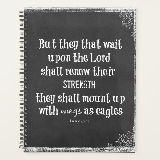 Verset biblique : Attendez sur le Seigneur (Devant)